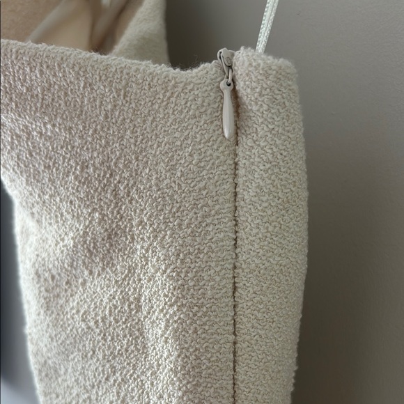 ZARA Elegant Cream One-Shoulder Dress XS - Picture 8 of 10